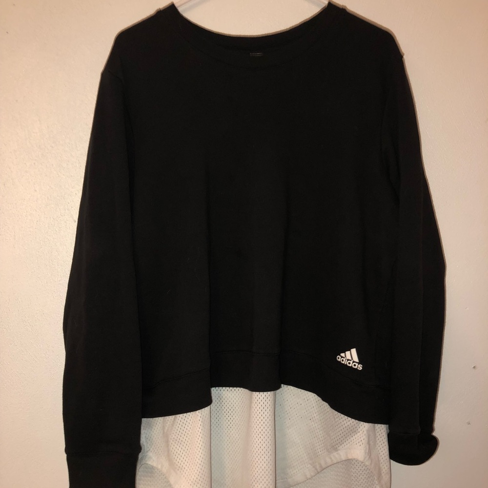Adidas black sweat shirt